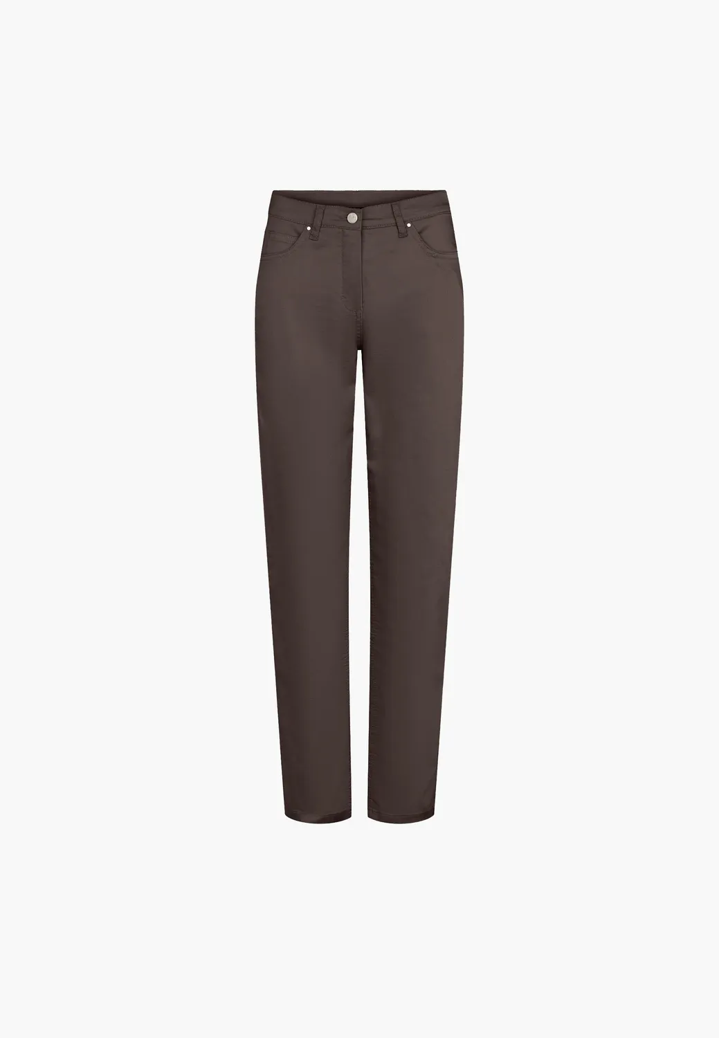 Laurie Charlotte Regular ML broek Brown stretch