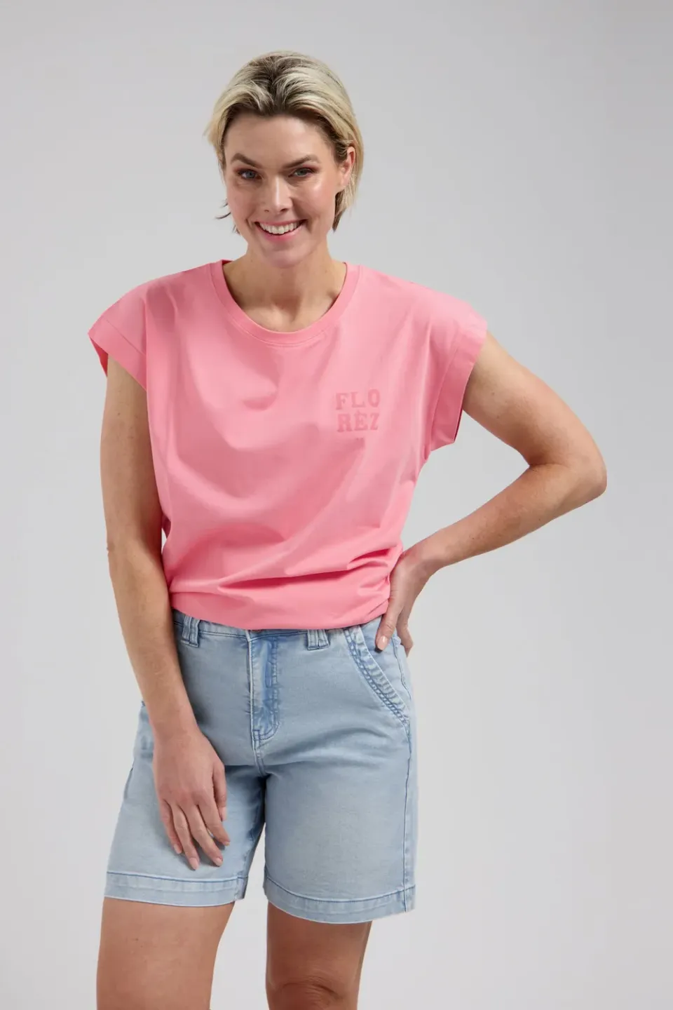 Florez Coco Coral T-shirt zijdemix