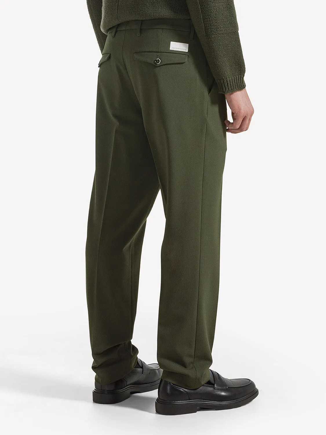 Nine In The Morning Giove GVE84 chino slim olijf stretch wol