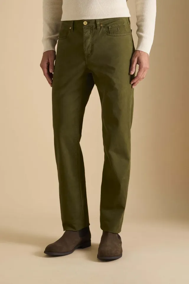 Jeckerson Jasper regular fit broek olijfgroen katoen