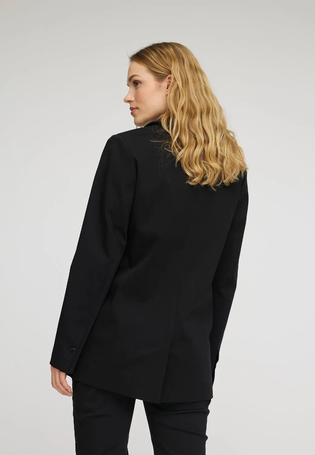 Laurie Britt blazer 76 cm zwart katoenmix