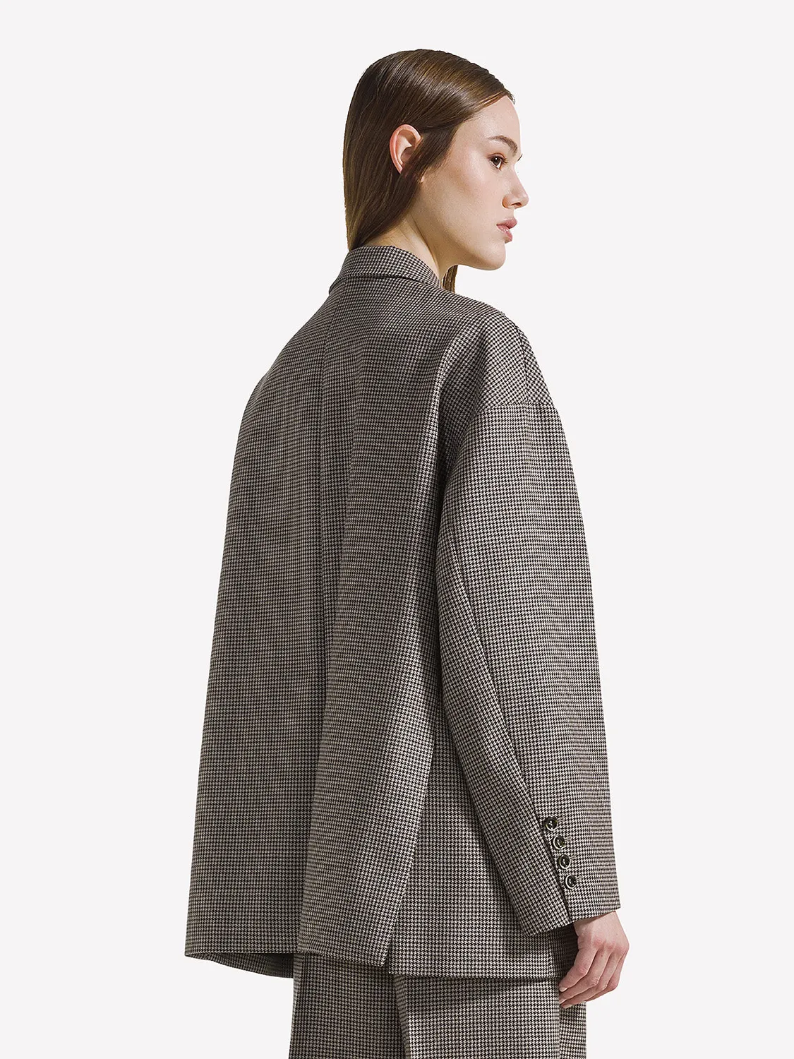 Nine In The Morning Tecla TCL14 blazer Kette wol geruit