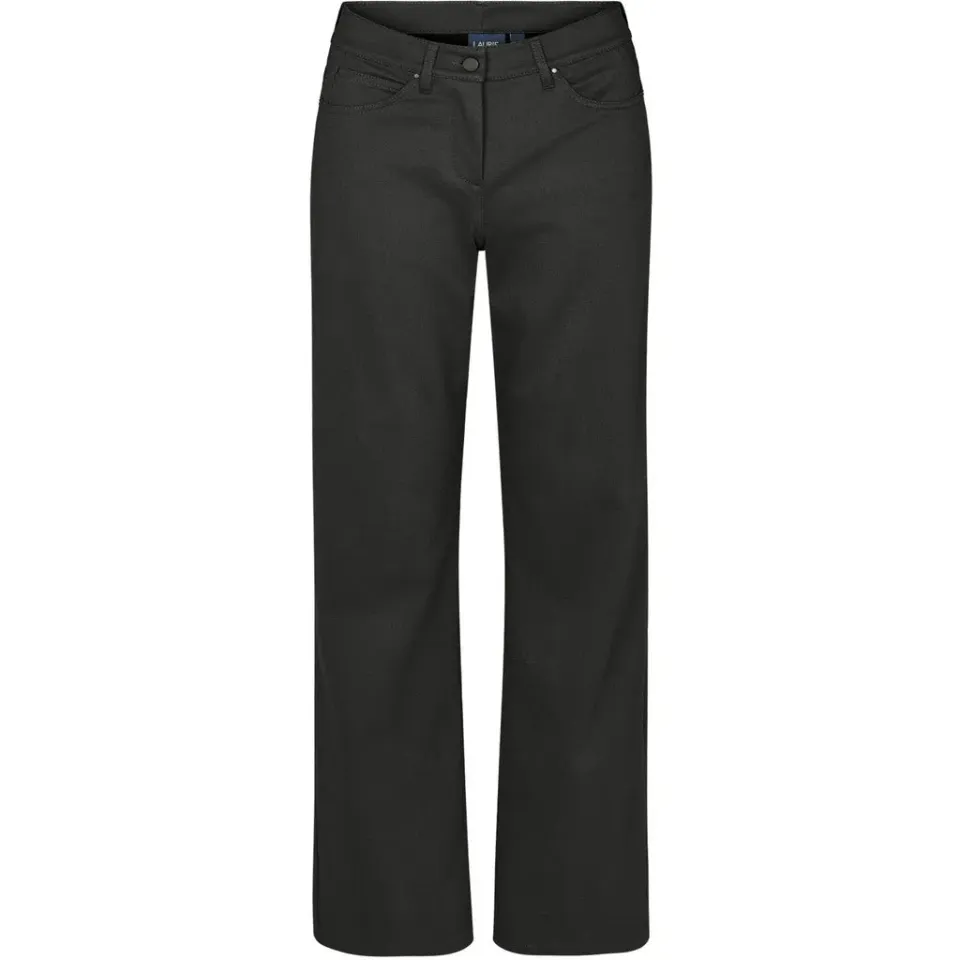 Laurie Amelia Straight damesbroek Black medium stretch