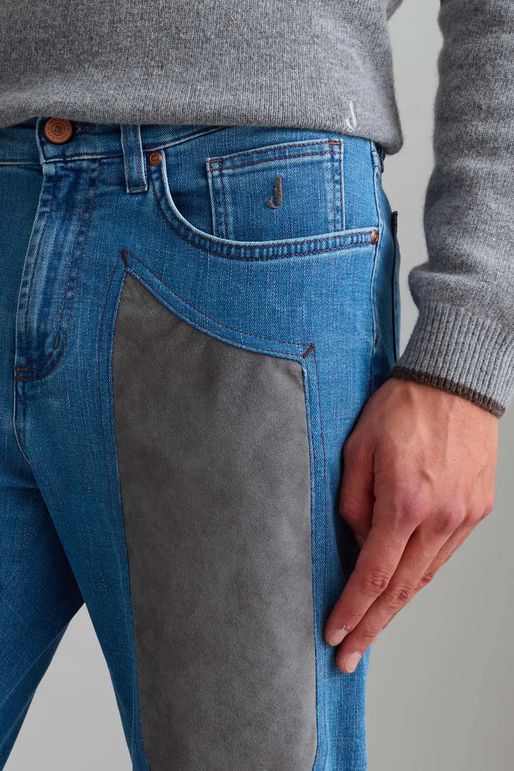 Jeckerson John Slim Fit jeans lichtblauw alcantara