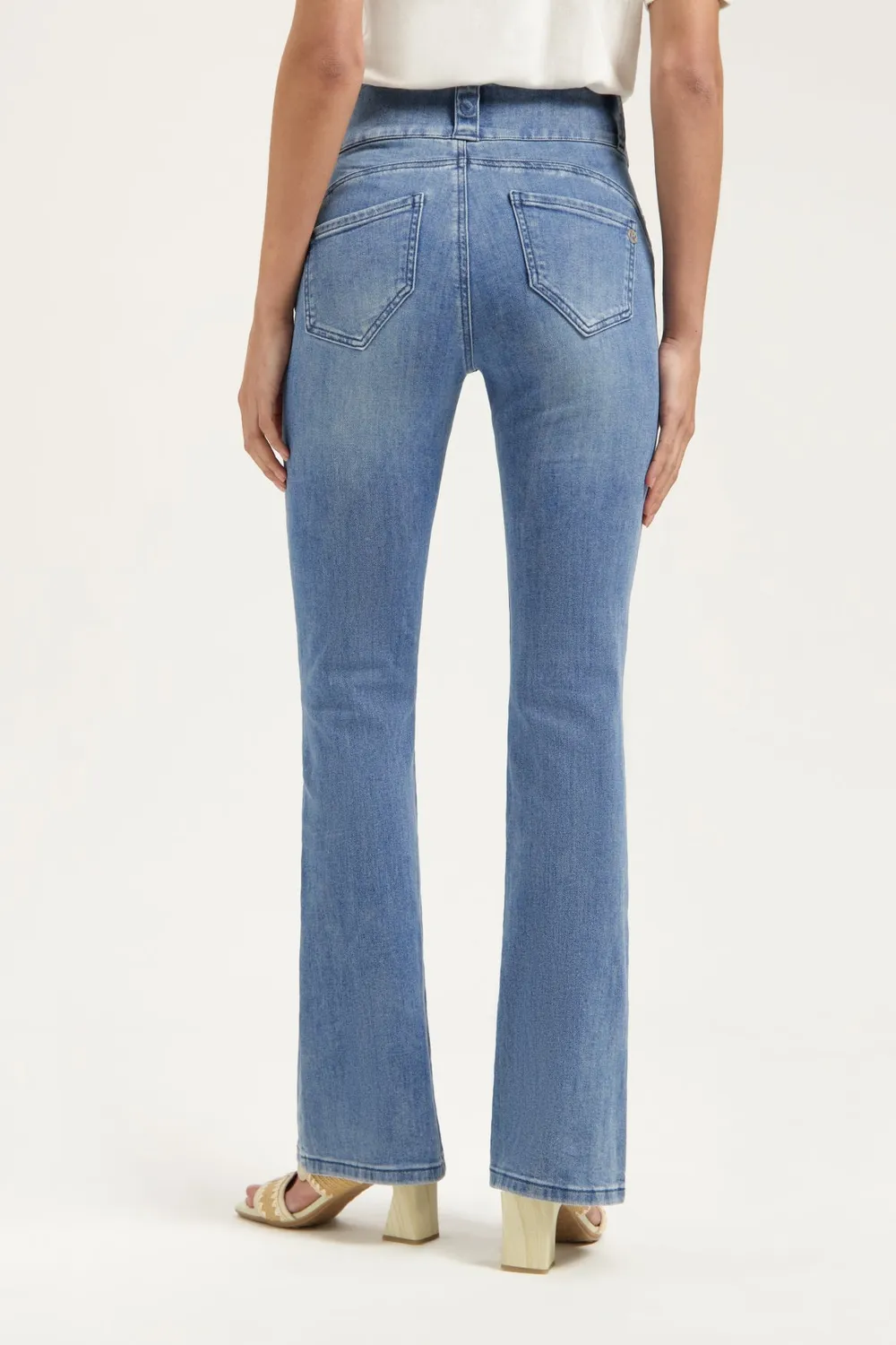 Florez Bodine Flared jeans Italian Blue high waist