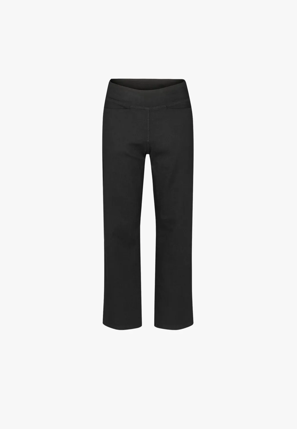 Laurie Thea Straight SL broek Black korte pijp