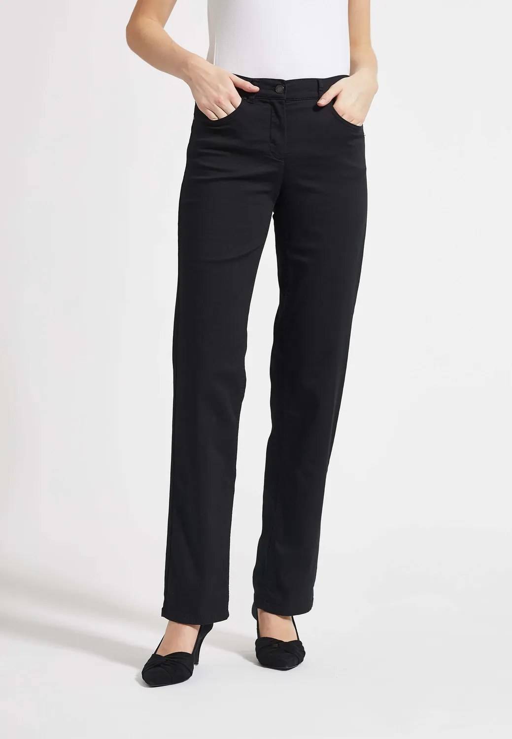Laurie Amelia Straight LL jeans zwart stretch