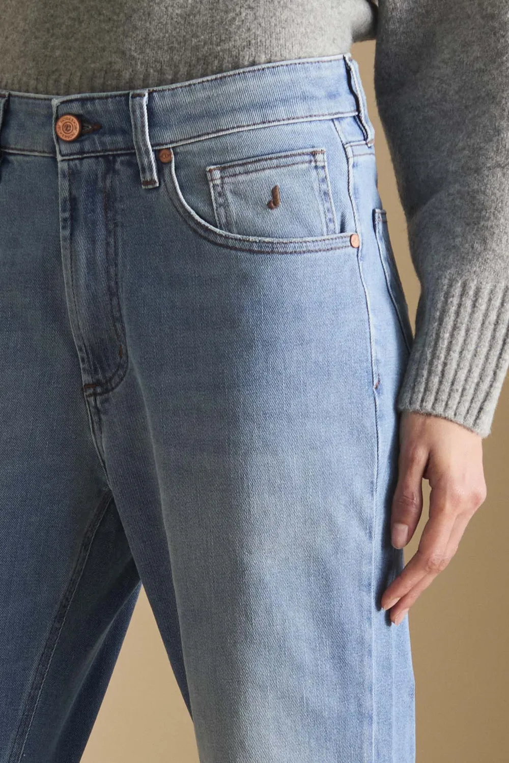 Jeckerson Julia boyfriend jeans lichtblauw stretch