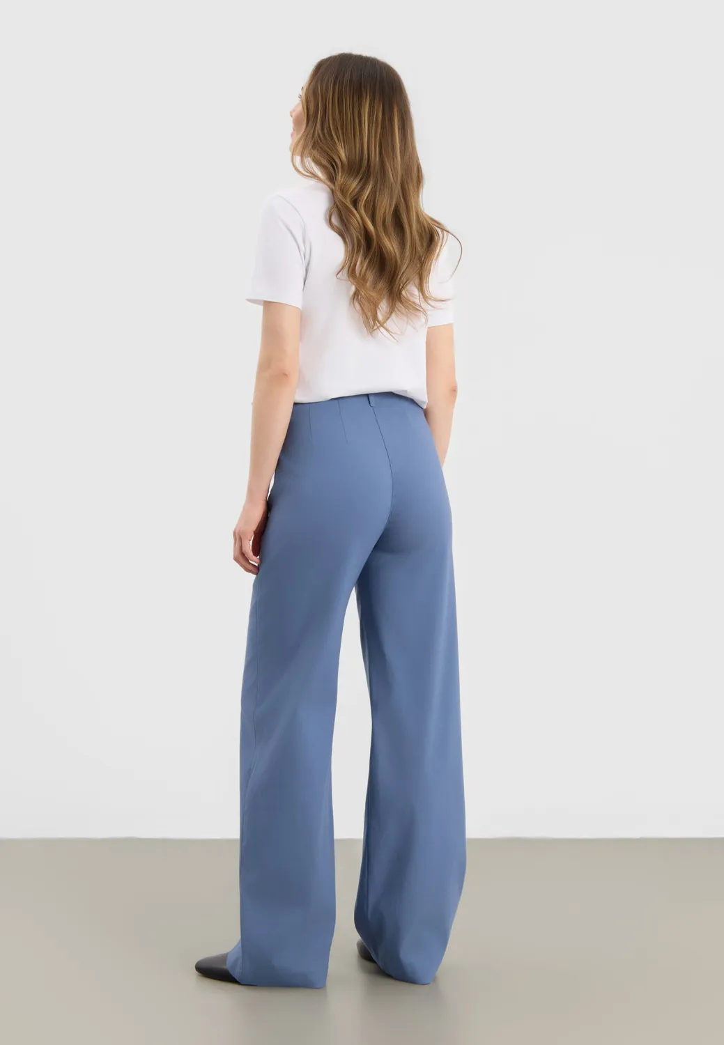 Laurie Donna Loose LL broek blauw losse pasvorm
