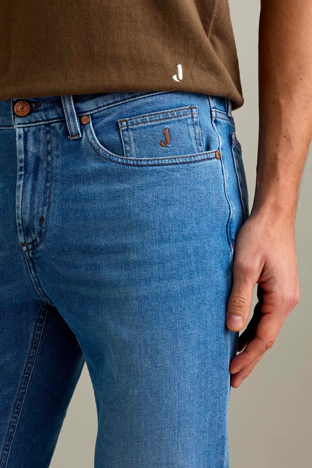 Jeckerson Jordan Slim Fit jeans blauw licht comfort