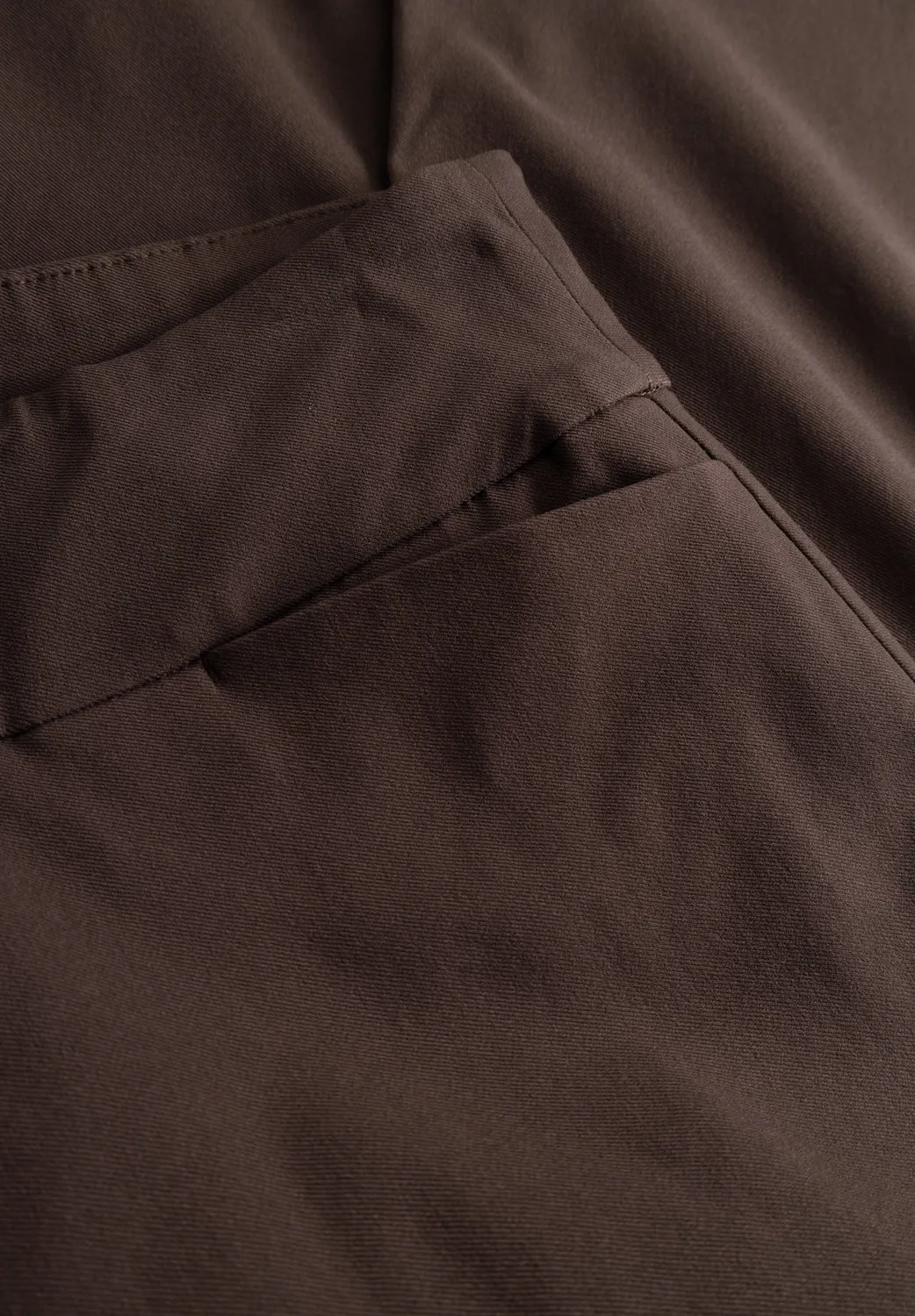 Laurie Thea Straight ML broek bruin hoge taille