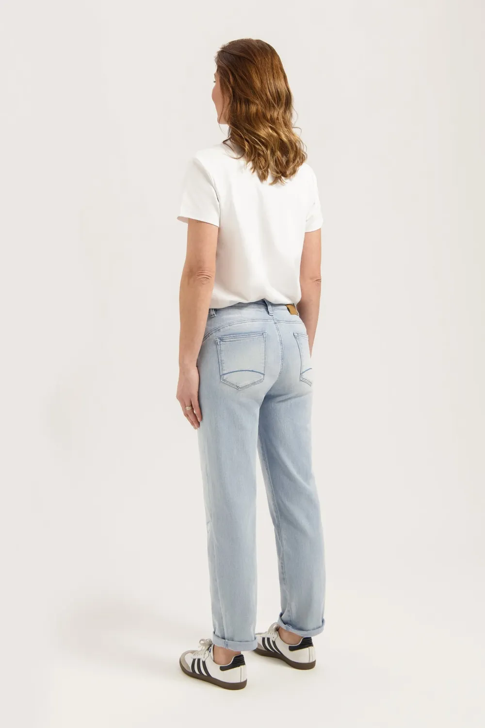 Florez Royal Mom Fit jeans la blue middelhoog