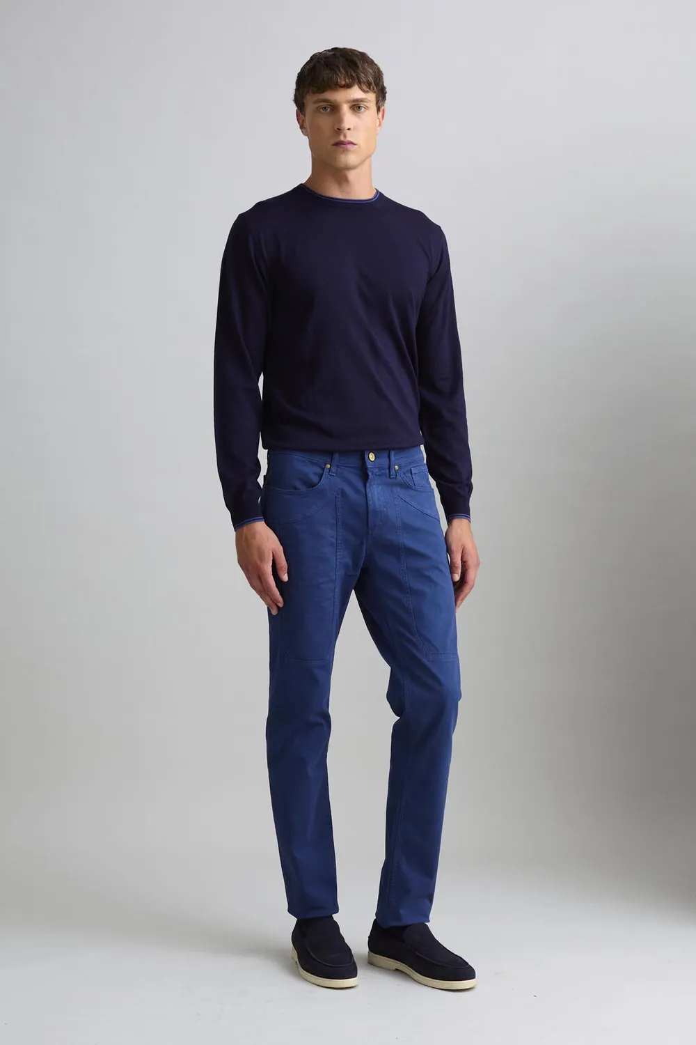 Jeckerson John slim fit broek blauw mare