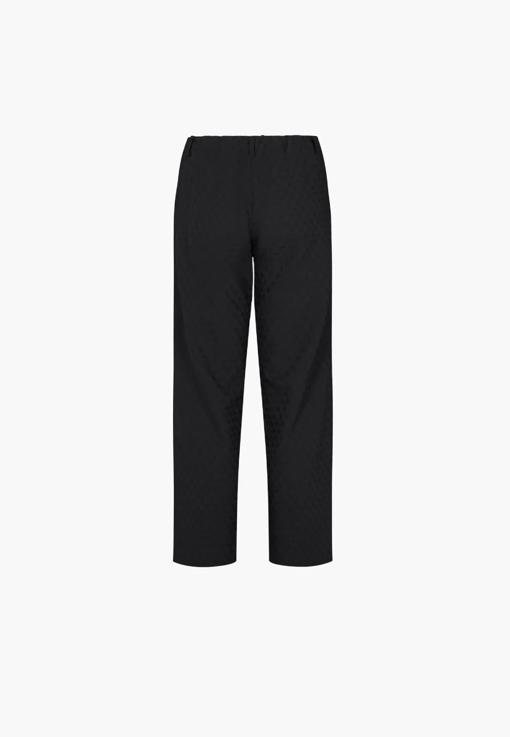 Laurie Tracy Straight SL damesbroek Black Jacquard stretch