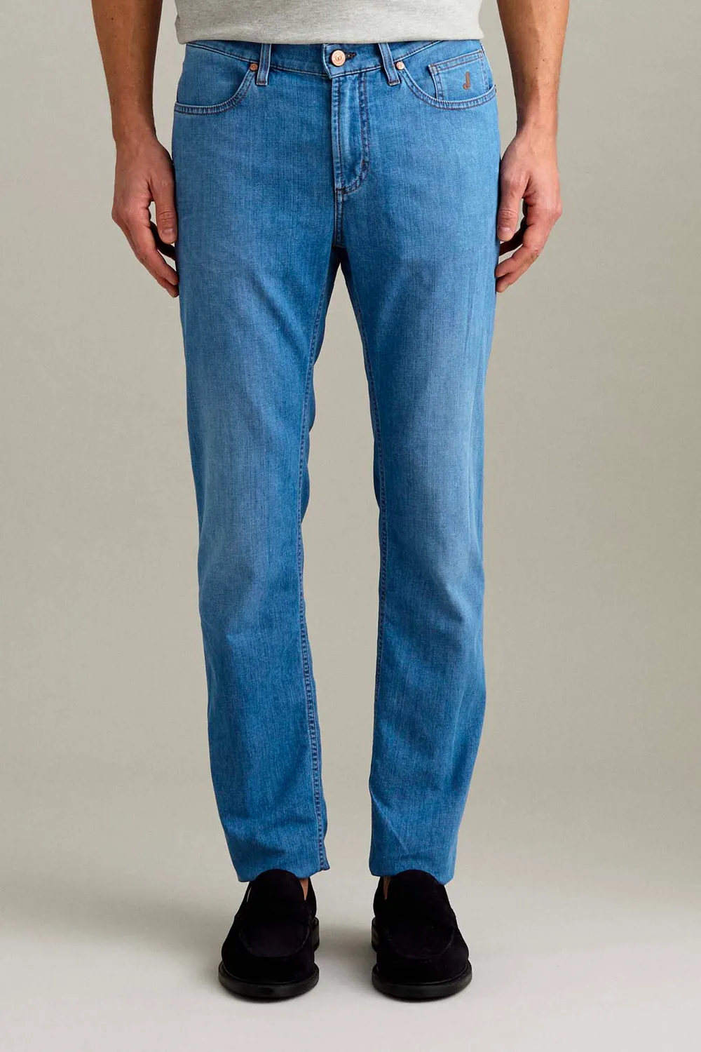 Jeckerson Jordan slim fit jeans blauw medio stretch