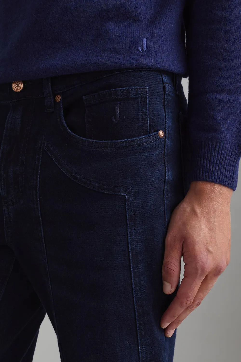 Jeckerson John Toppa jeans slim fit donkerblauw denim