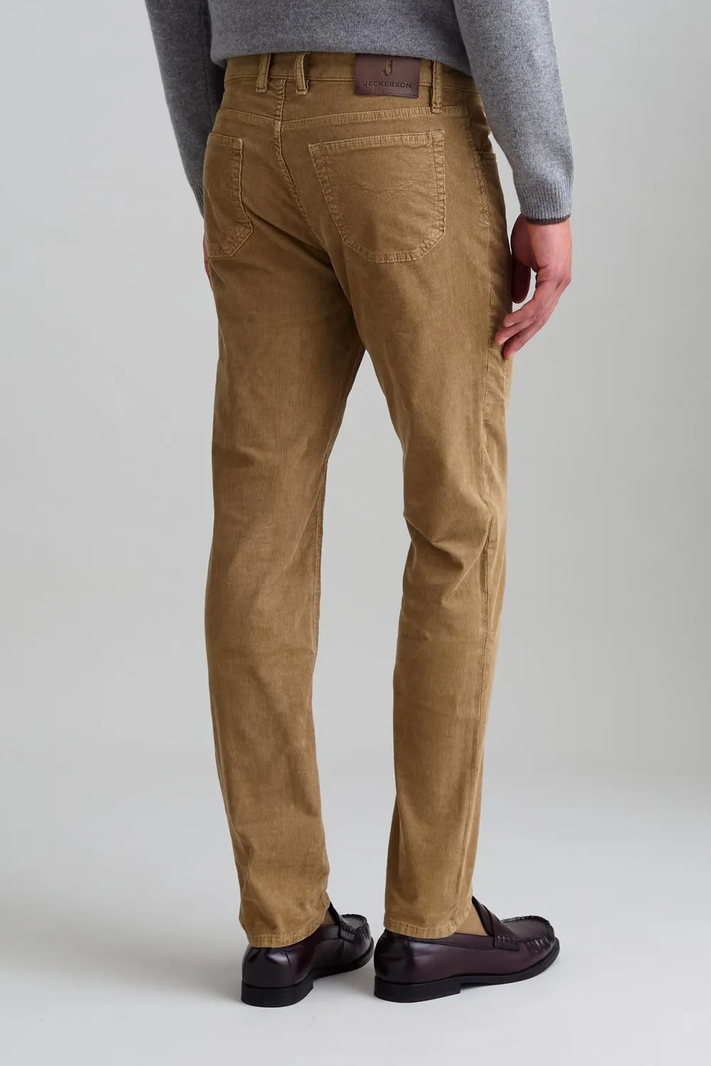 Jeckerson John broek fluweel hazelnoot