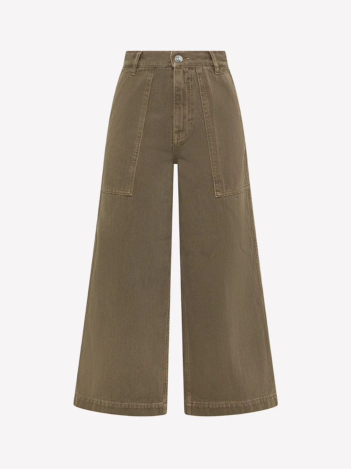 Nine In The Morning Amy meisjes jeans fatigue katoen mauve