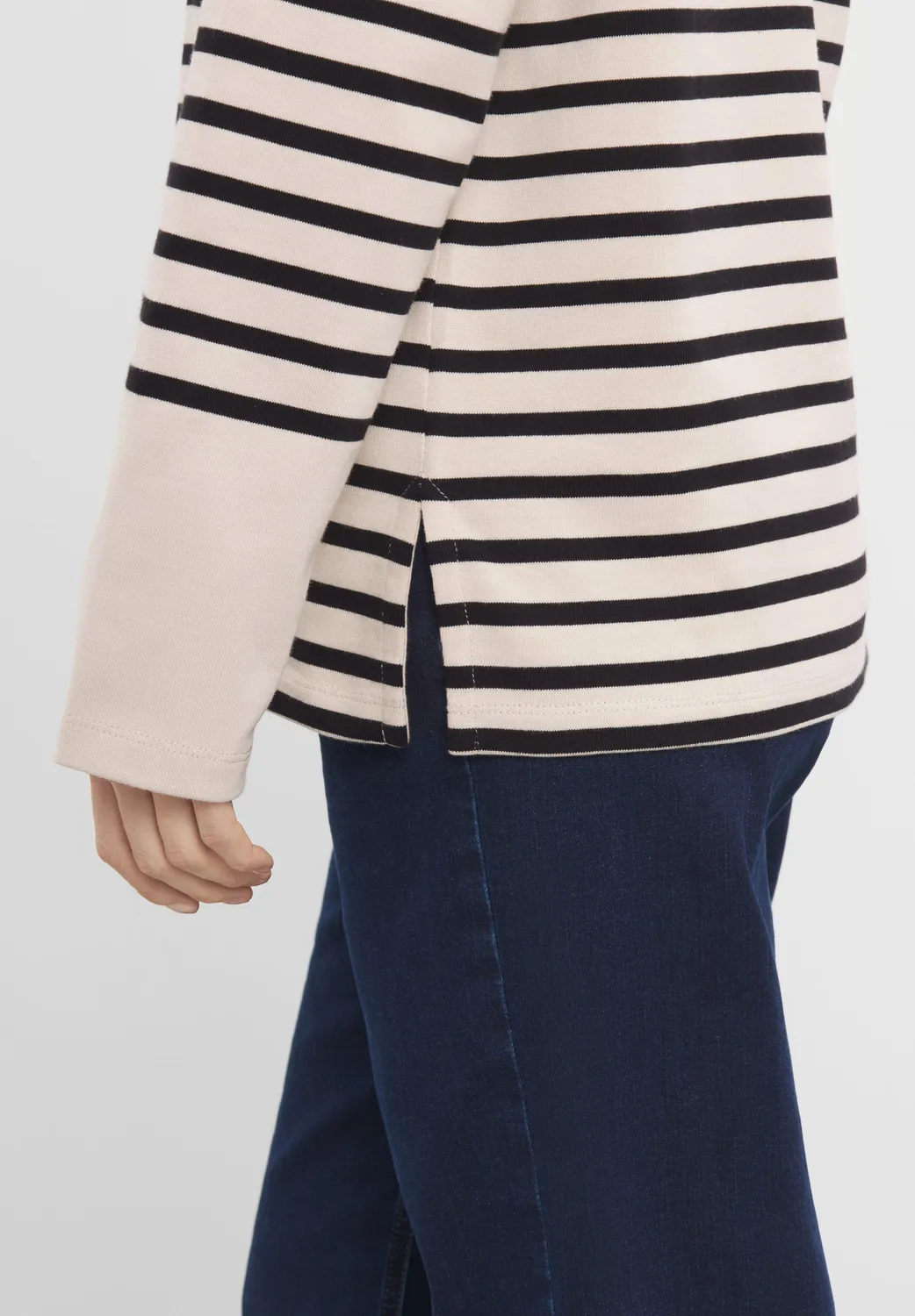 Laurie Gabrielle Breton Shirt LS trui Black Birch Stripe