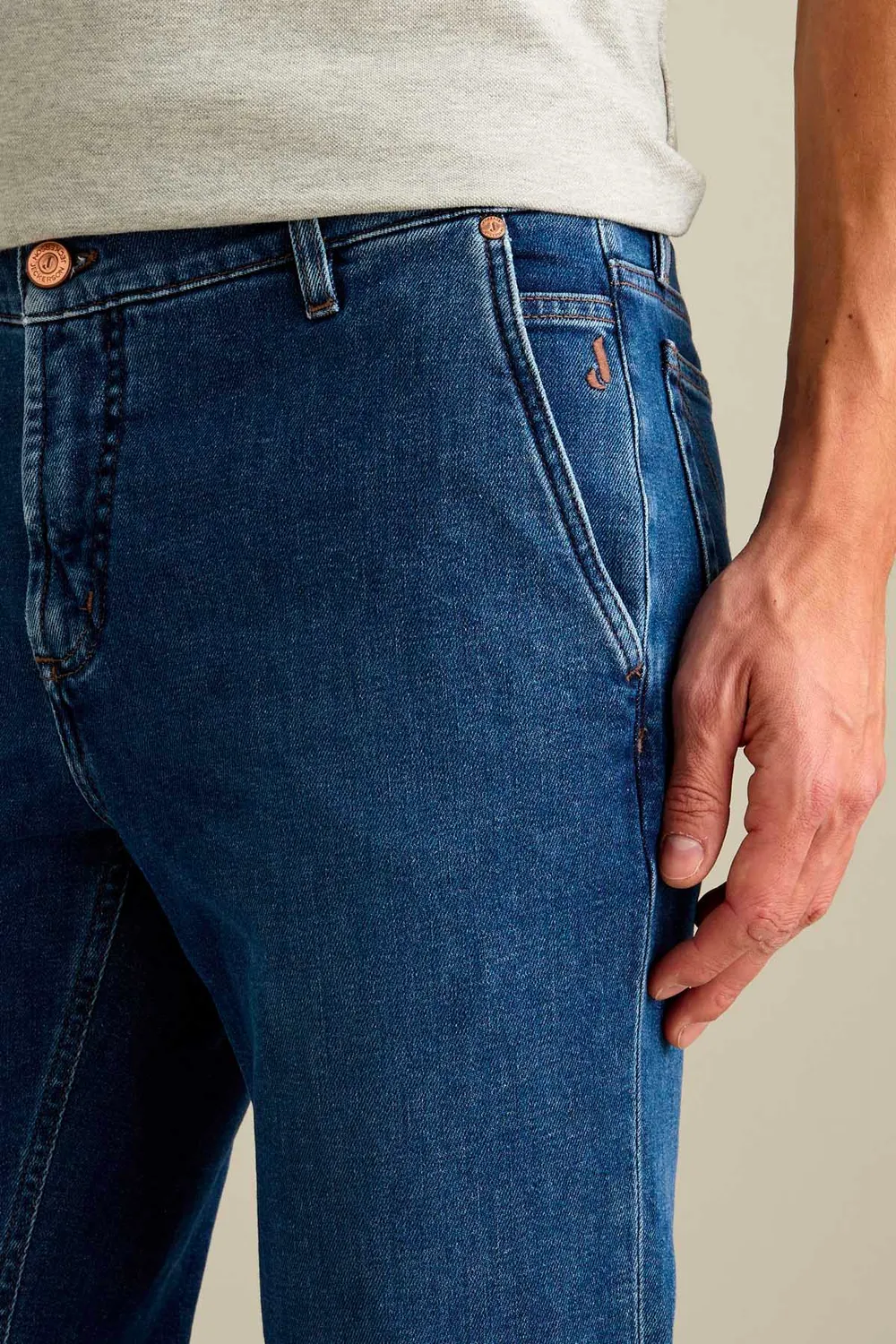 Jeckerson Julius jeans donkerblauw slim fit denim
