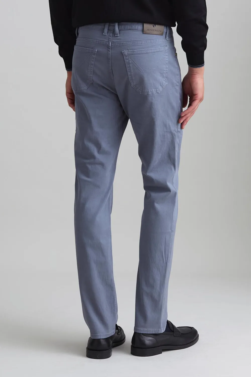 Jeckerson John slim fit broek grijs gabardine