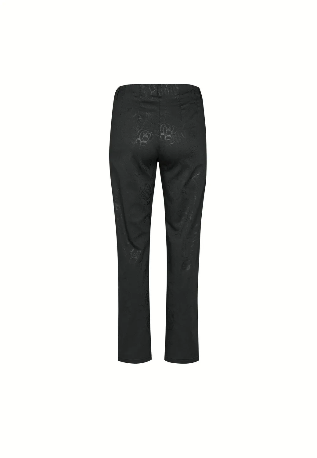 Laurie Taylor Regular broek Black Bloom Print stretch