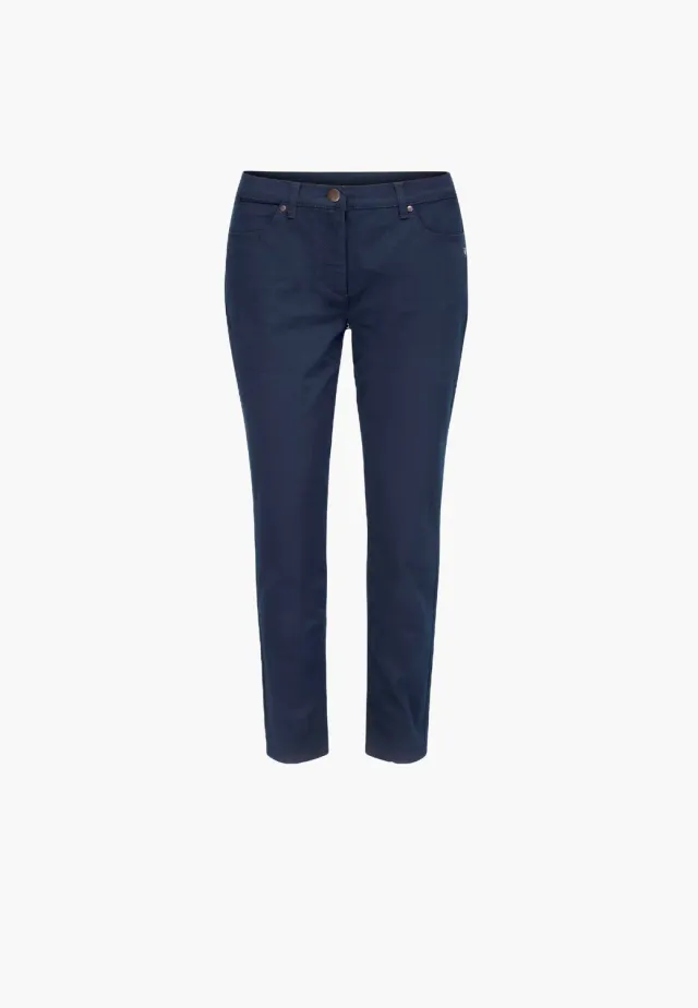 Laurie Laura Slim SL broek Navy stretch