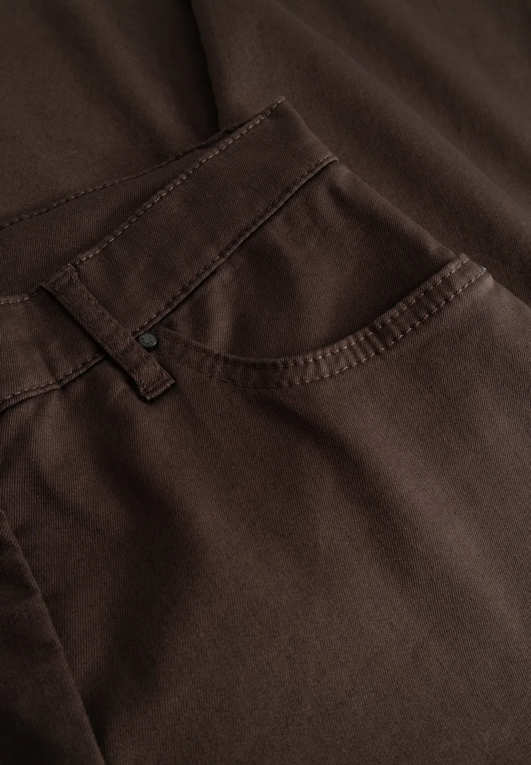 Laurie Charlotte Regular SL broek brown stretch