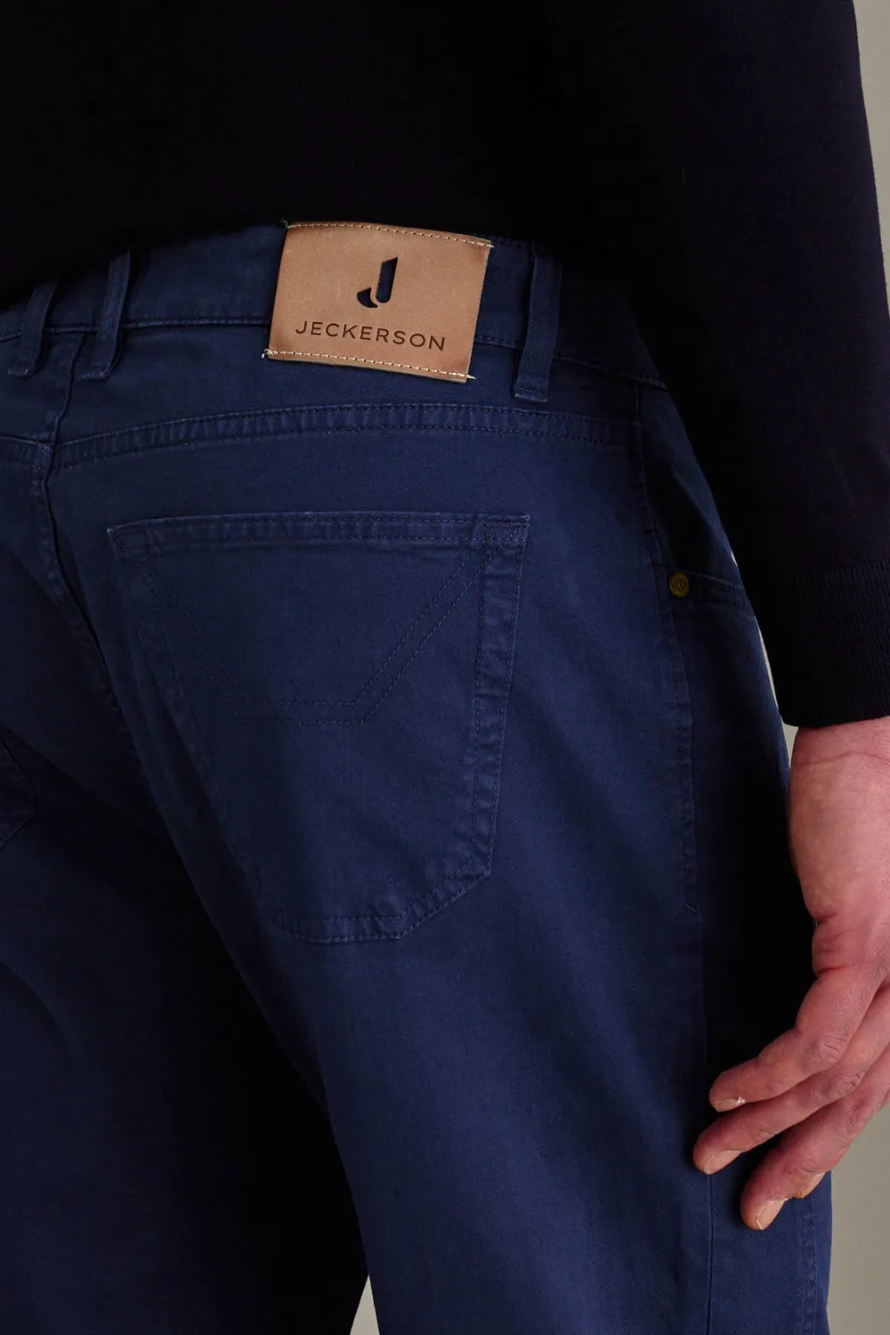 Jeckerson John slim fit broek blauw royal stretch