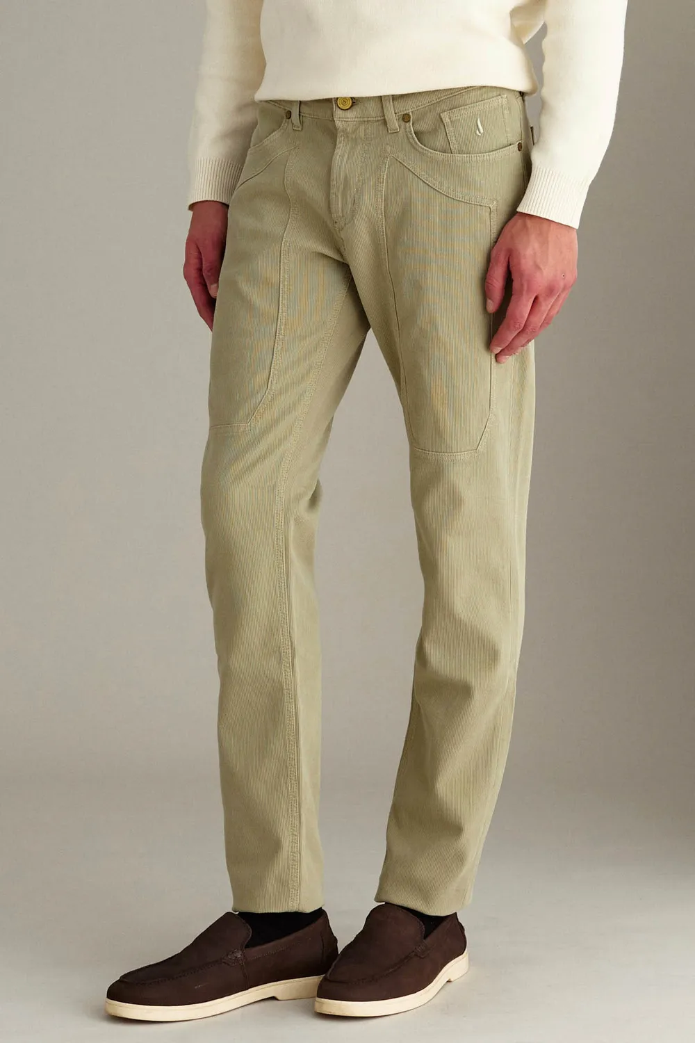 Jeckerson John slim fit broek zand katoen