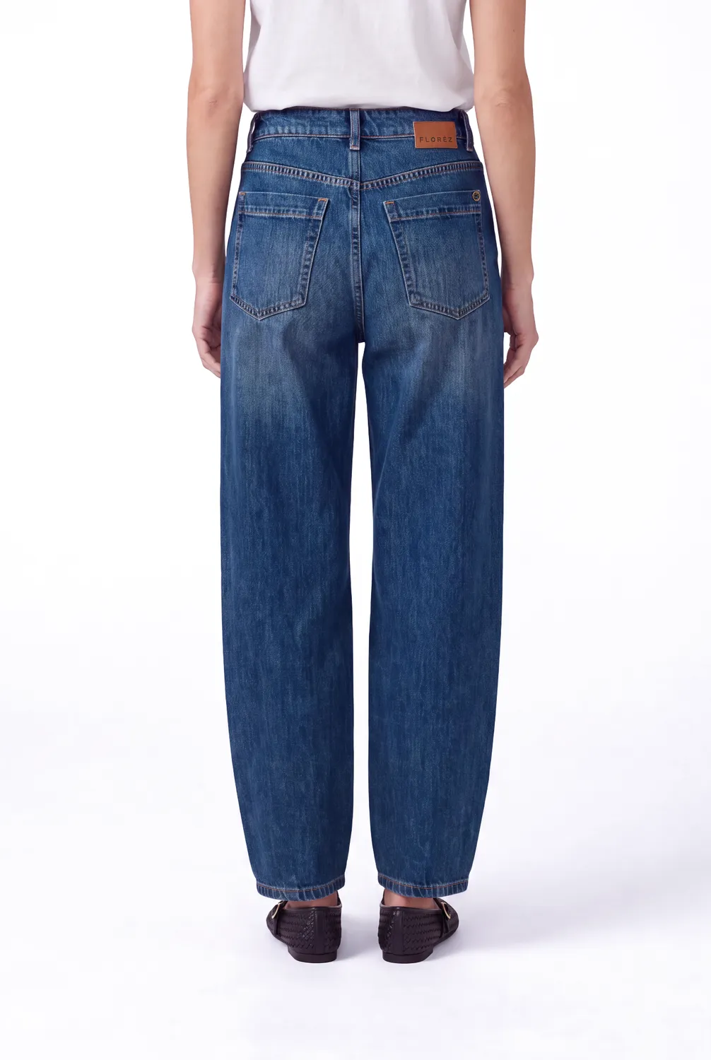 Florez Floor jeans Rain Blue barrel fit