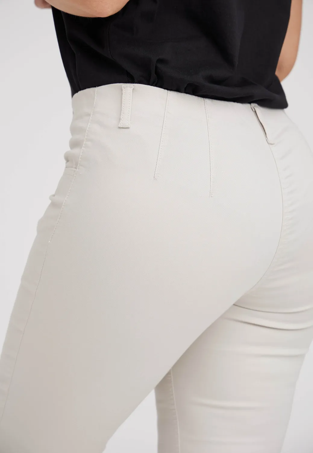 Laurie Kelly Regular SL broek Grey Sand stretch