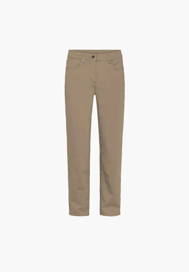 Laurie Charlotte Regular ML broek Cafe Latte stretch