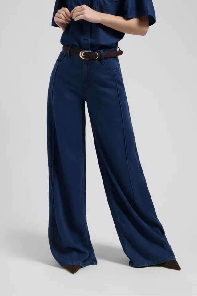 Florez Riley Wide Leg jeans Dark indigo lyocell