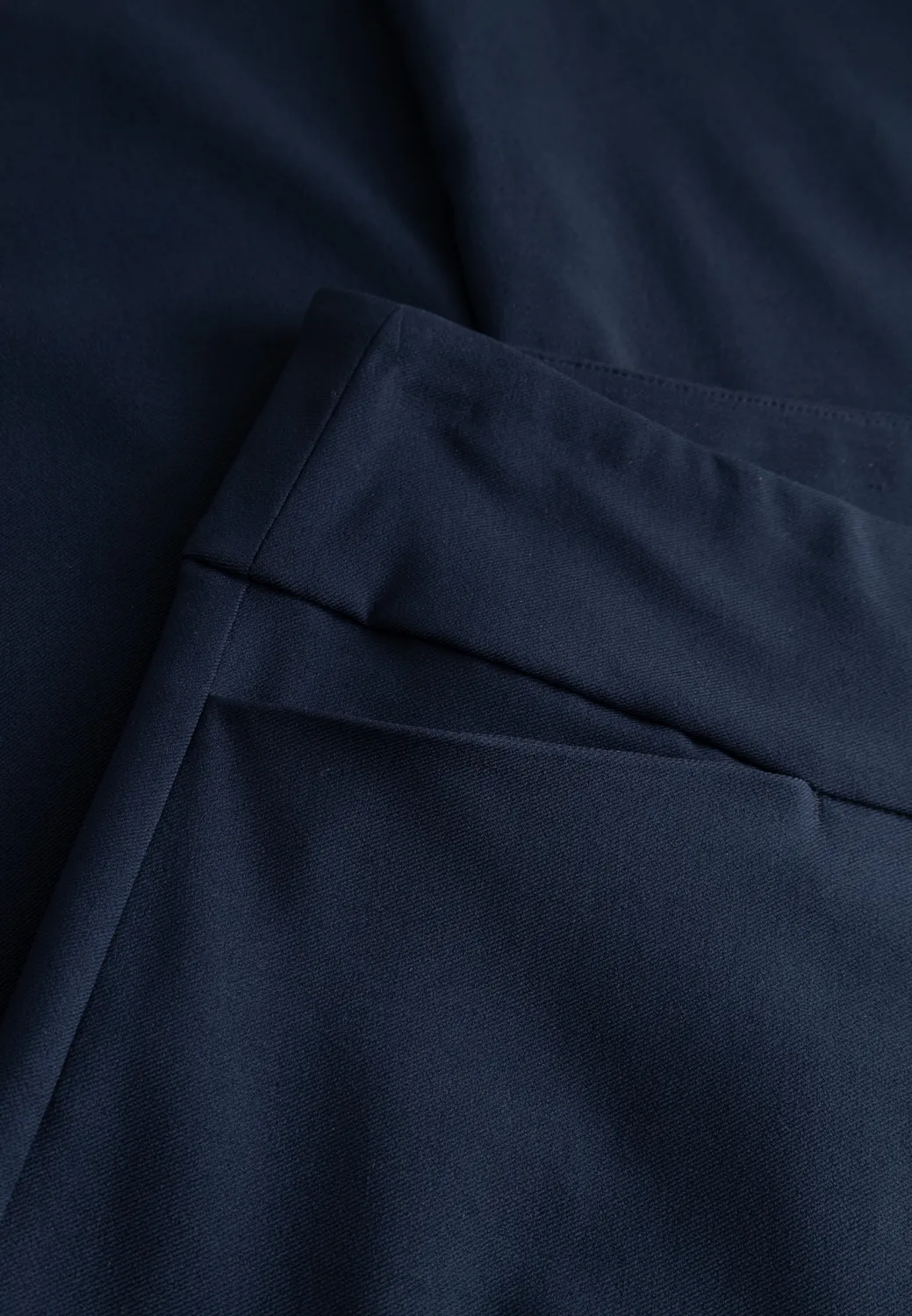 Laurie Thea Straight SL broek navy hoge taille