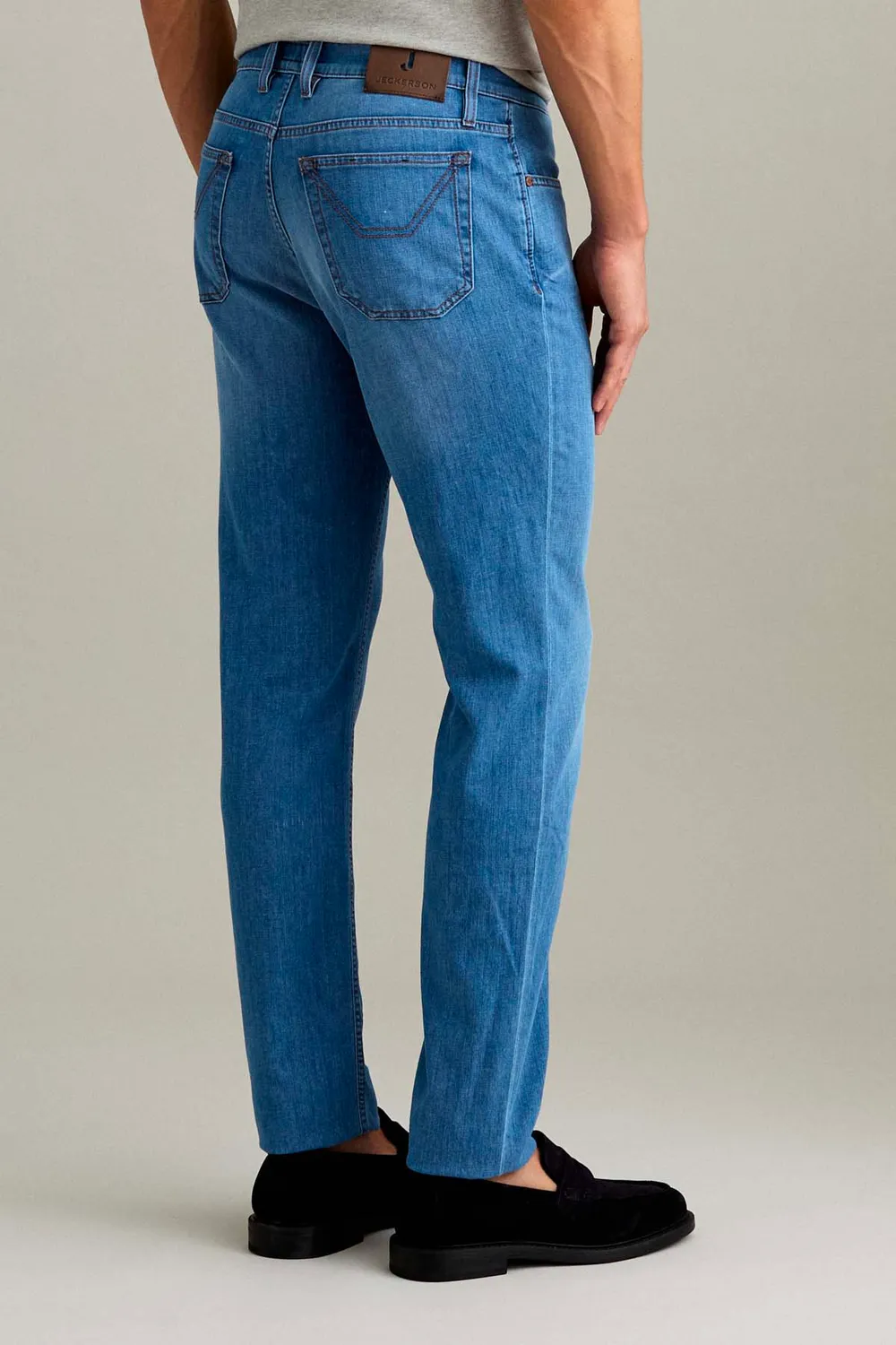 Jeckerson Jordan slim fit jeans blauw medio stretch