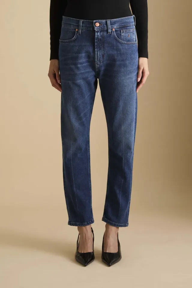 Jeckerson Julia boyfriend jeans blauw dames stretch