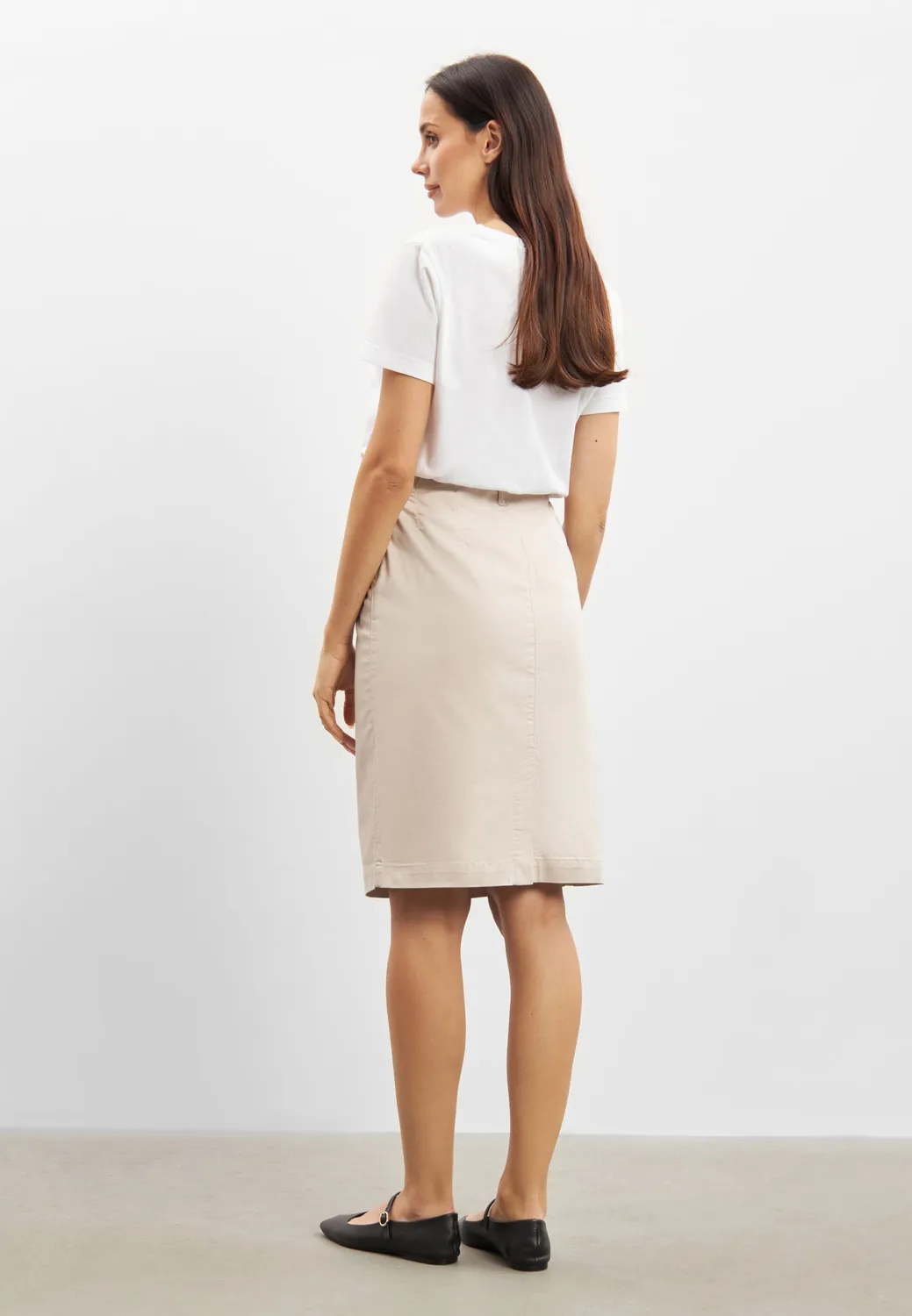 Laurie Jasmin Skirt damesrok Grey Sand 62 cm