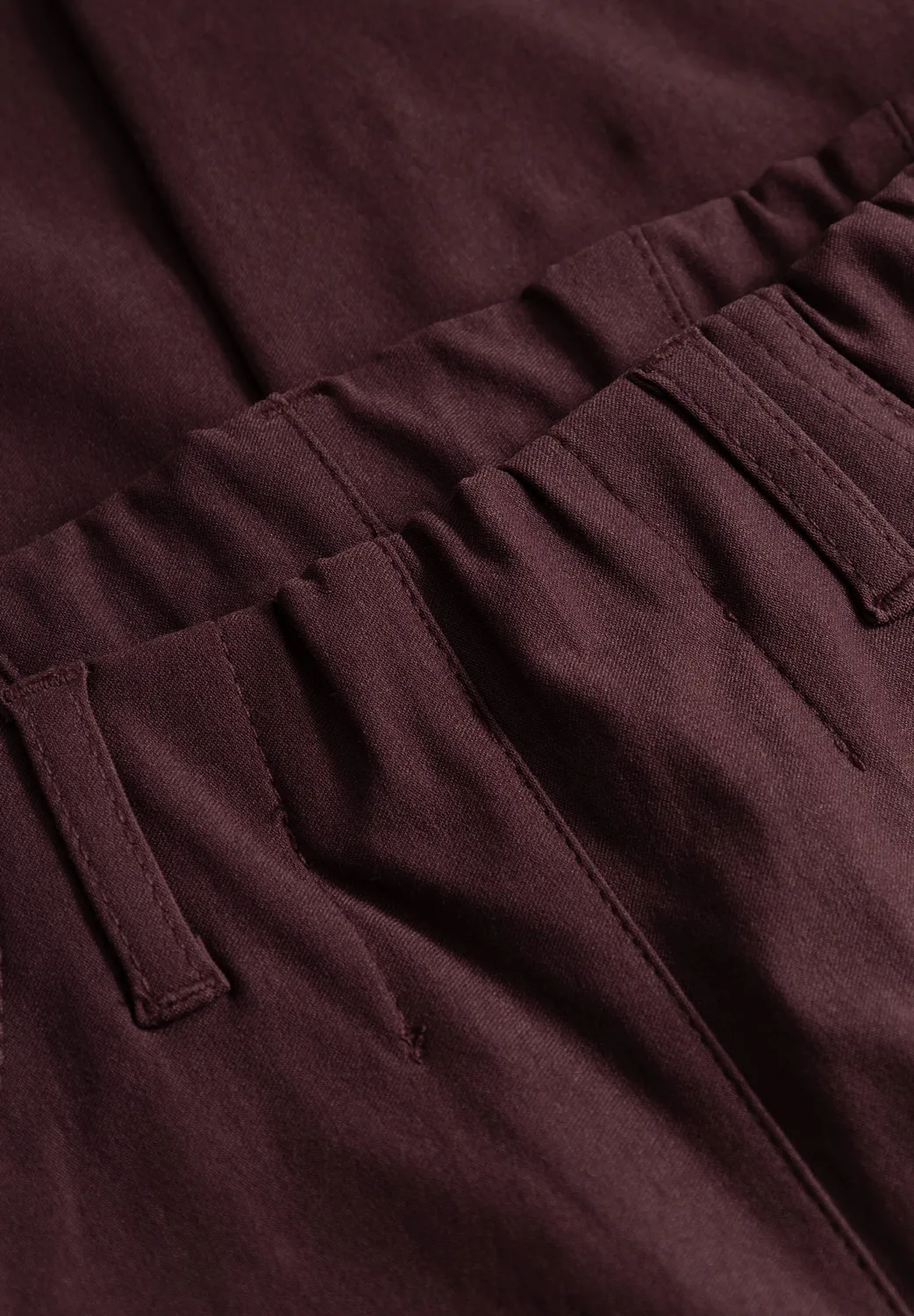 Laurie Kelly Regular ML damesbroek Dark Plum stretch viscose