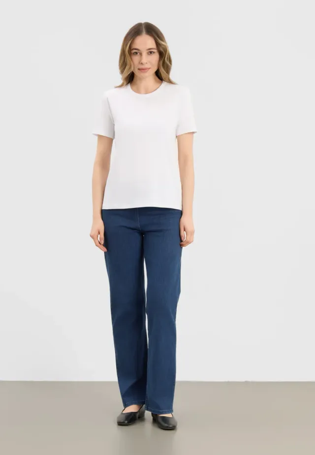 Laurie Amanda SS T-shirt wit dames katoen