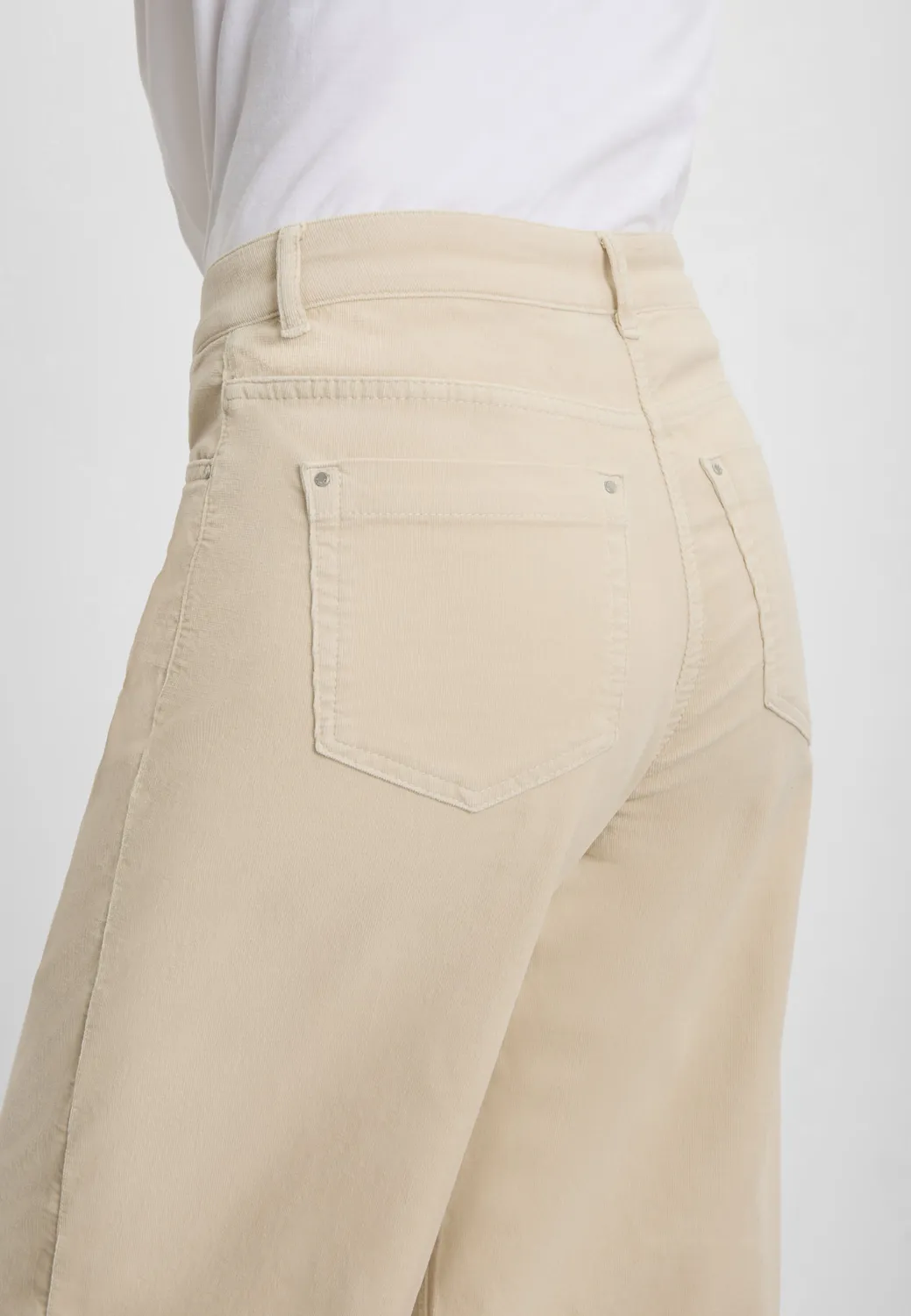 Laurie Carol Loose ML fluwelen broek Birch losse fit