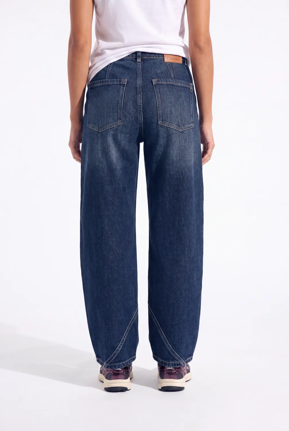 Florez Haley Barrel jeans Rustic indigo stretch