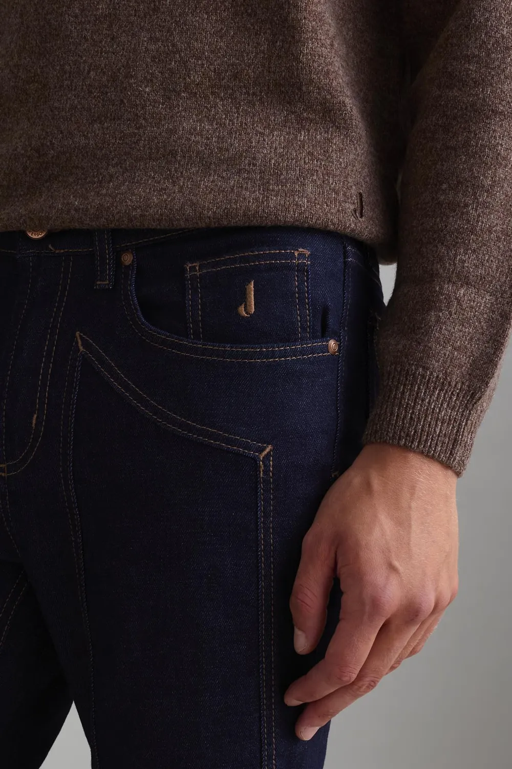 Jeckerson John Toppa jeans slim fit donkerblauw denim