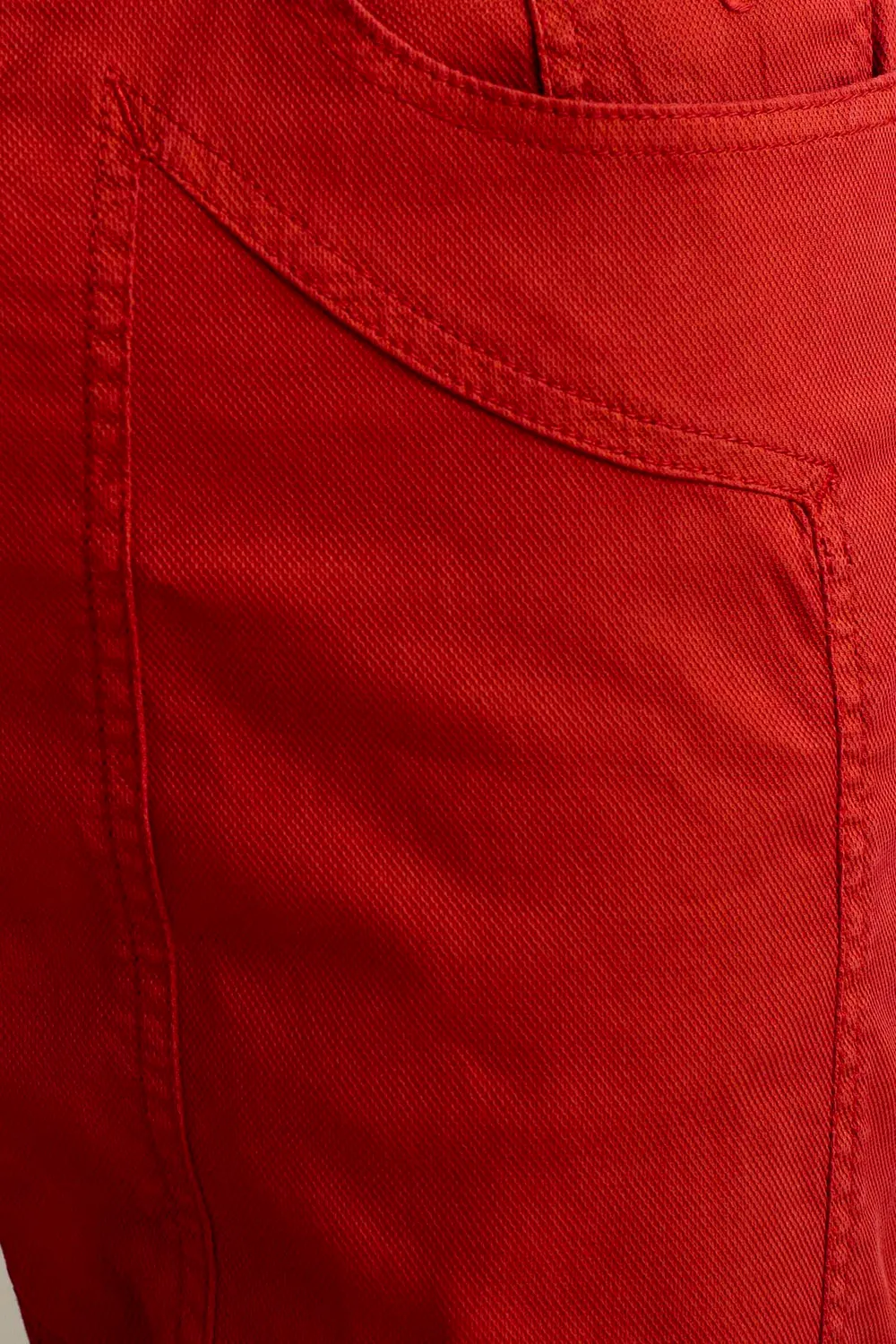 Jeckerson John Broek Donkeroranje Slim Fit Katoen