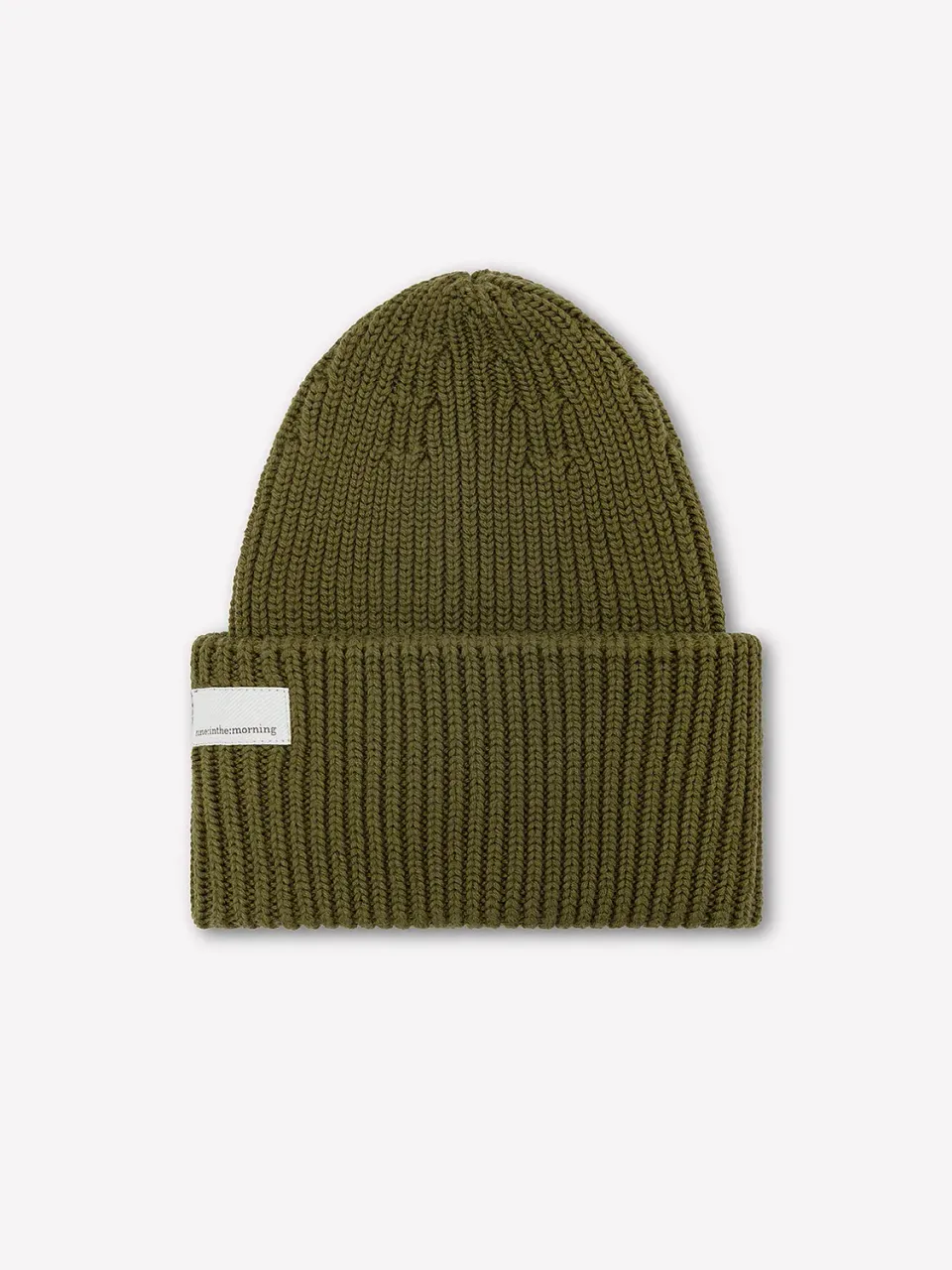 Nine In The Morning Umi beanie muts olijf merinowol