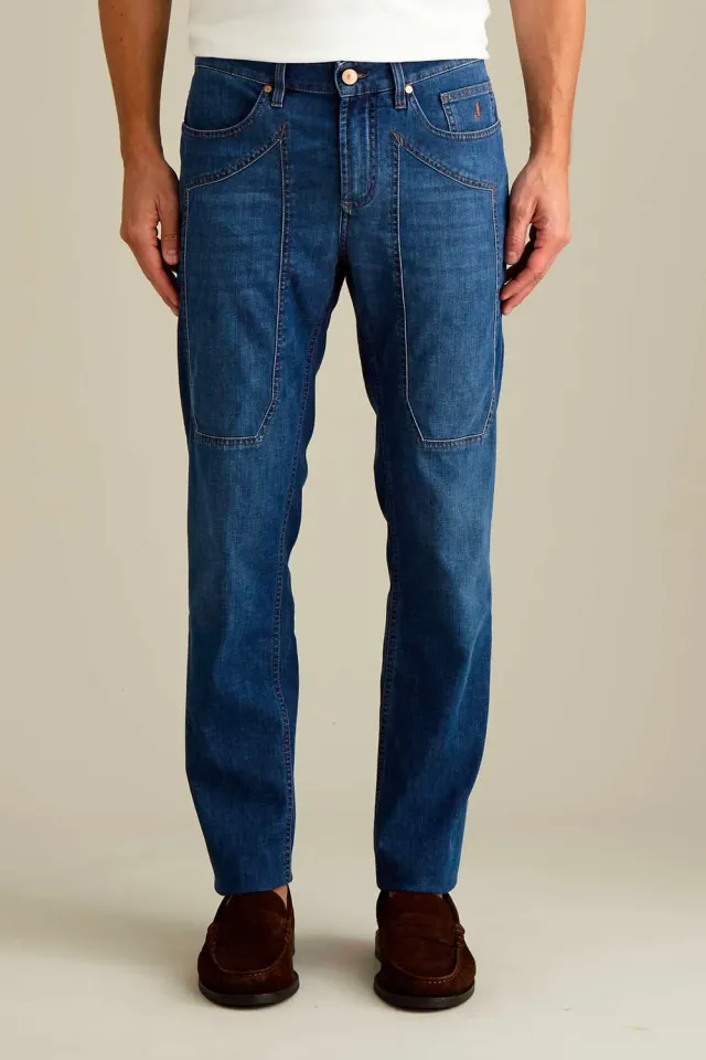 Jeckerson John Slim Fit Jeans Middenblauw