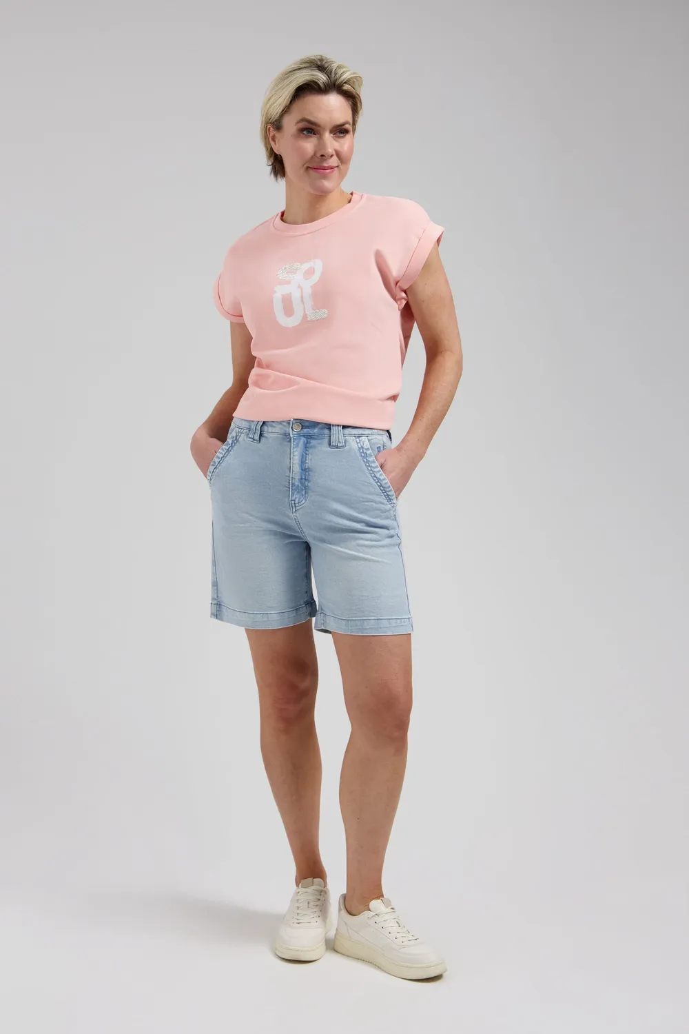 Florez Tiara Short denimshort bleached denim zomers