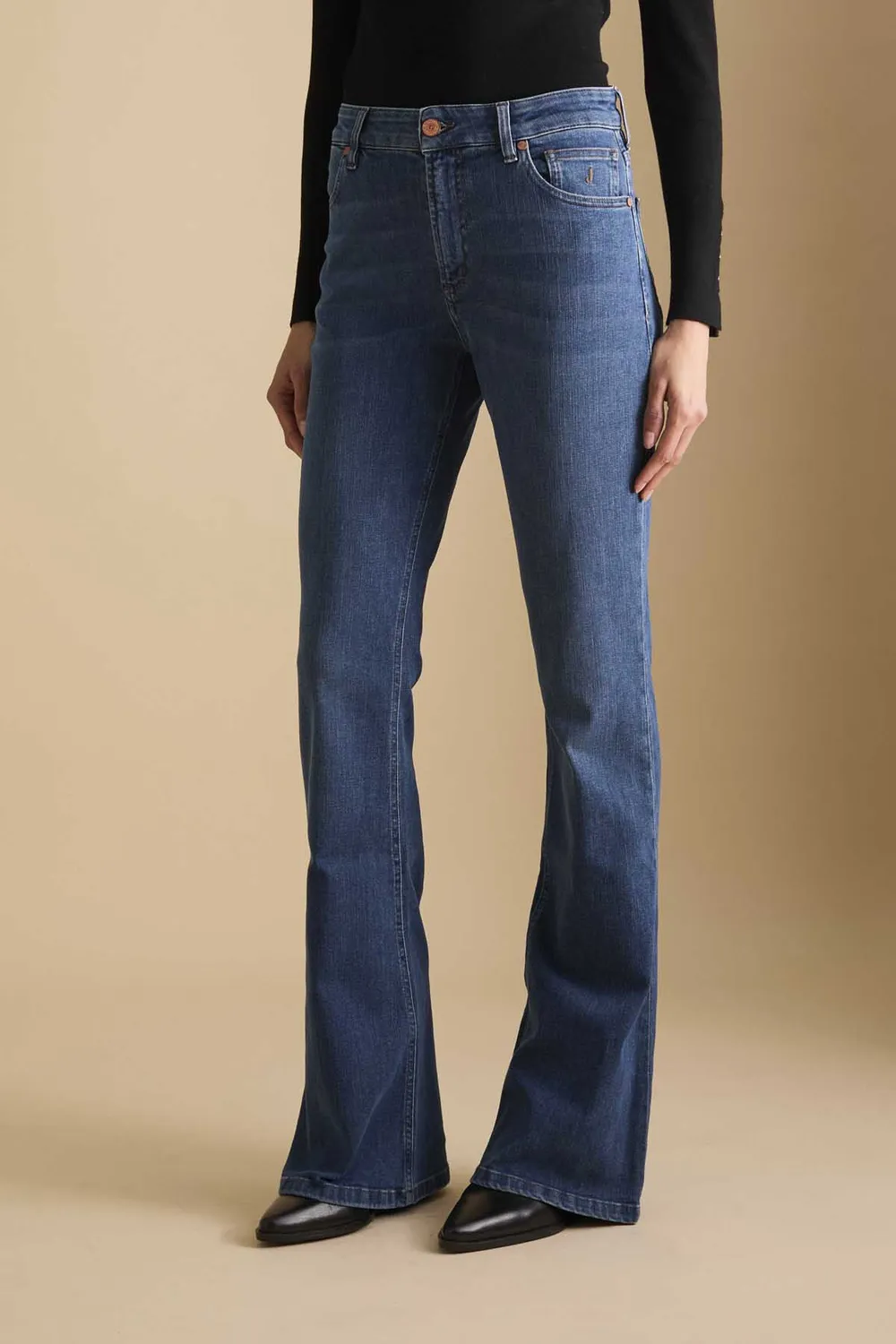 Jeckerson Jennifer flared jeans blauw dames