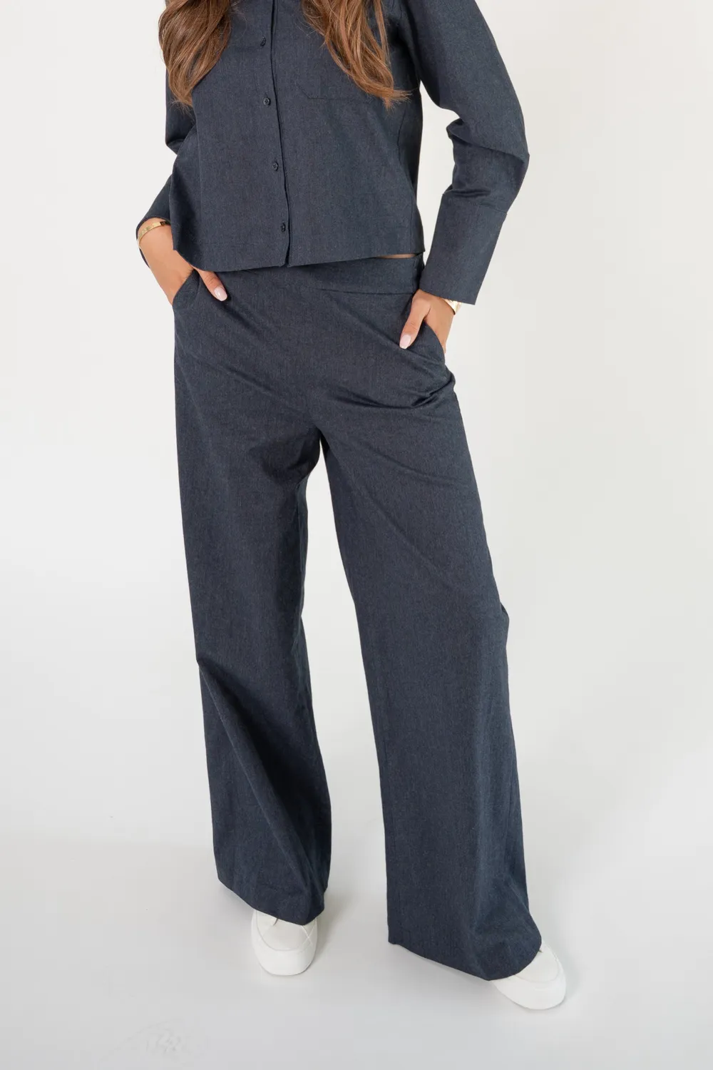 Corel Lior Britta broek wide leg night sky