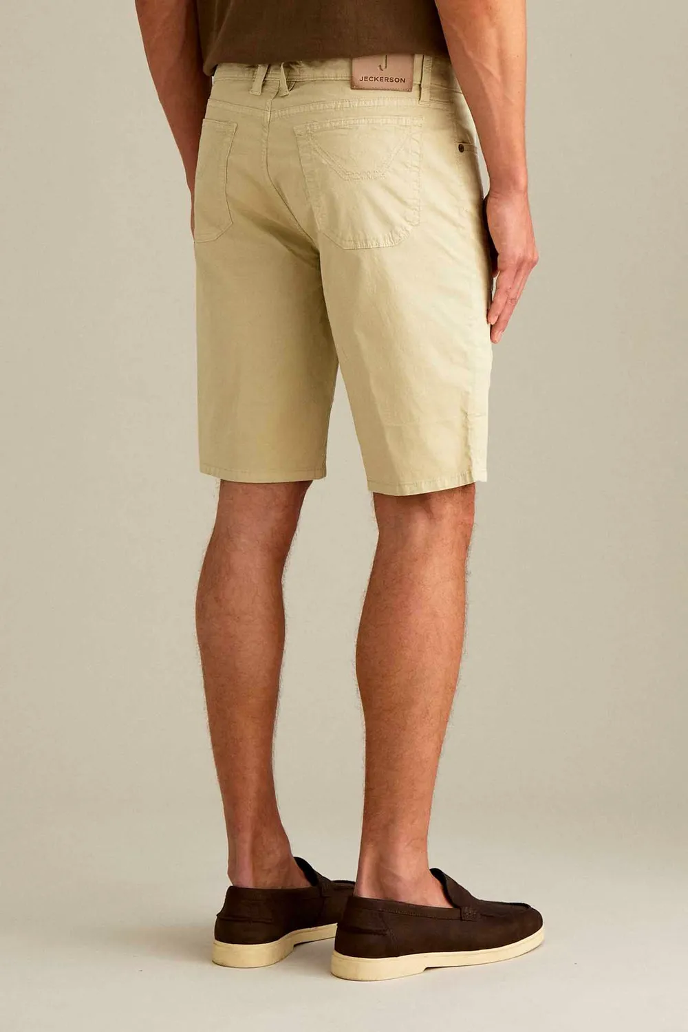 Jeckerson Jayden slim fit bermuda lichtbeige